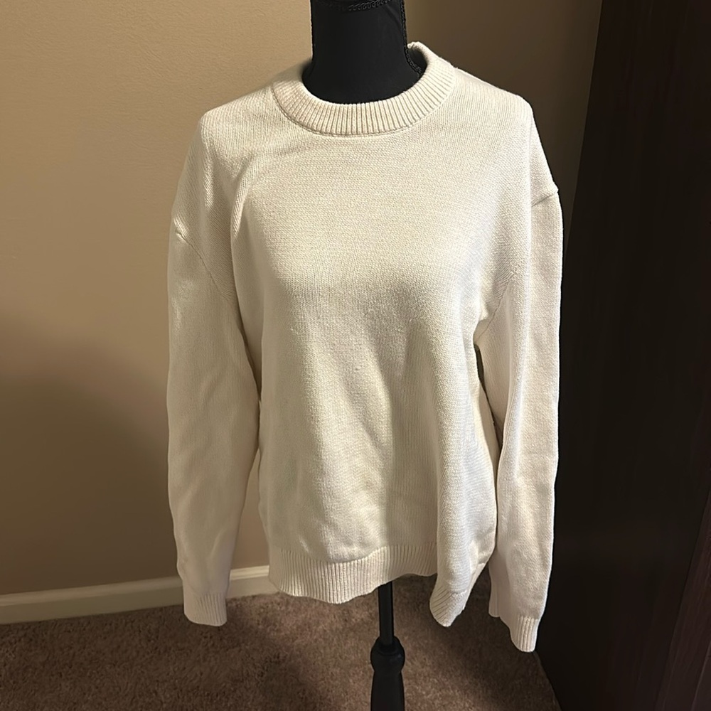 Cream H&M Men’s Cotton Sweater